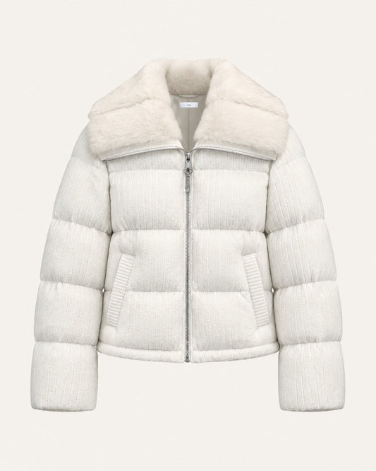 Diana Wool Knit Goose Down Jacket