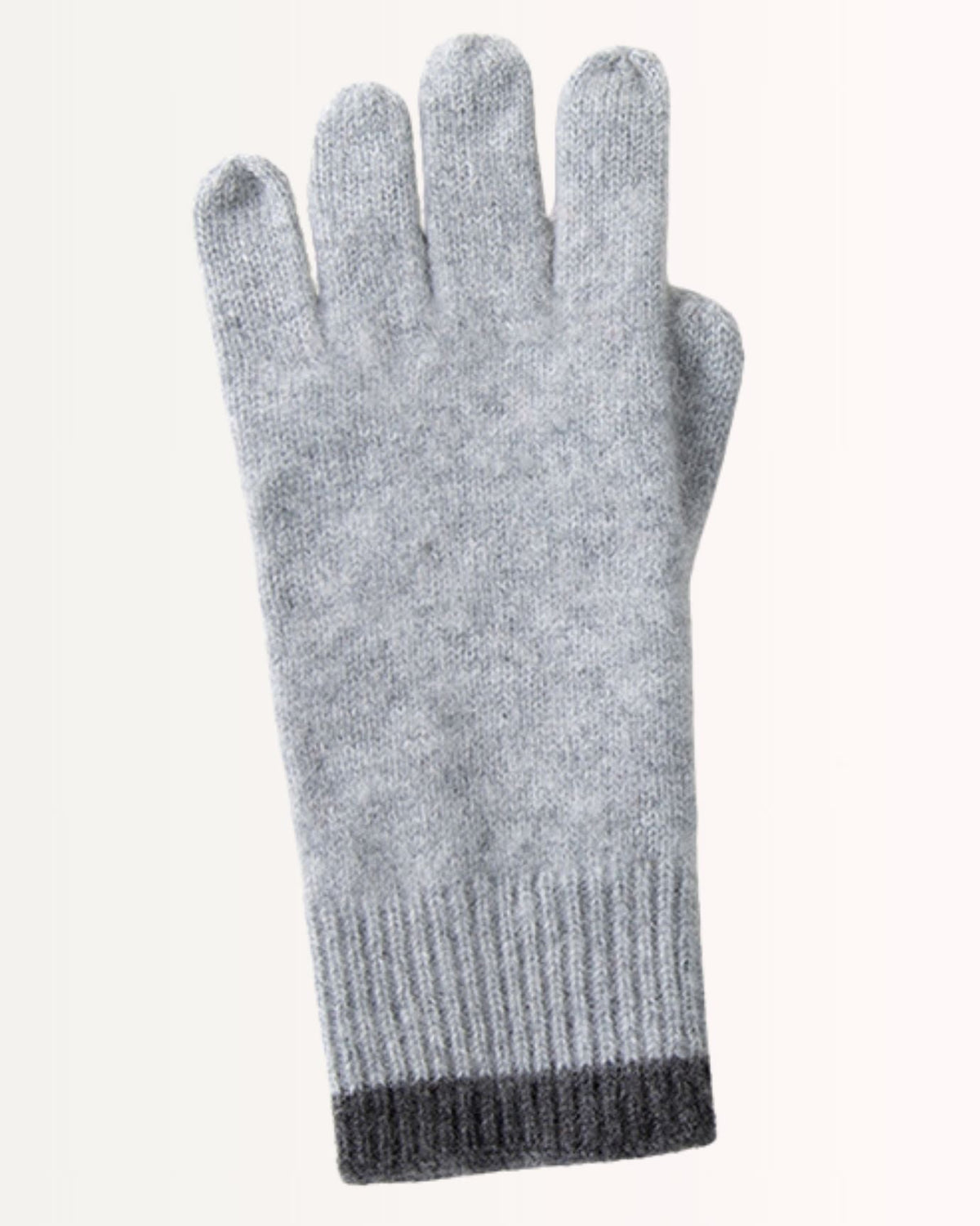 Extended Length Pure Cashmere Gloves with Colour-Matched Edges – view 8