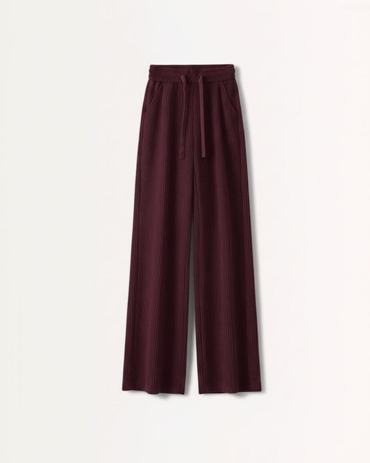 Classic High Waisted Soft Cotton Corduroy Trousers