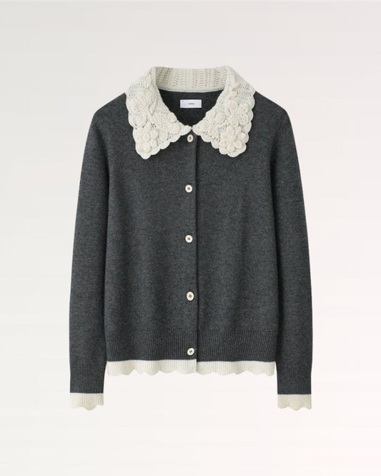 Relaxed Fit Pure Cashmere Cardigan Coat for Layering