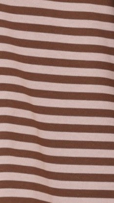 Solana Crew Neck Relaxed Fit Long Sleeve Top – Pink/Choc Stripe – view 8