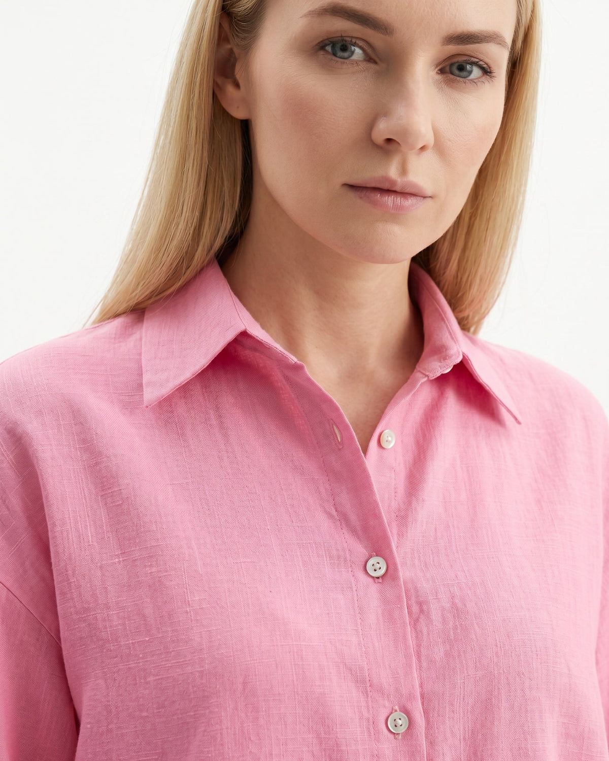 Lina Loose Fit Relaxed Cotton Shirt with Natural Drape