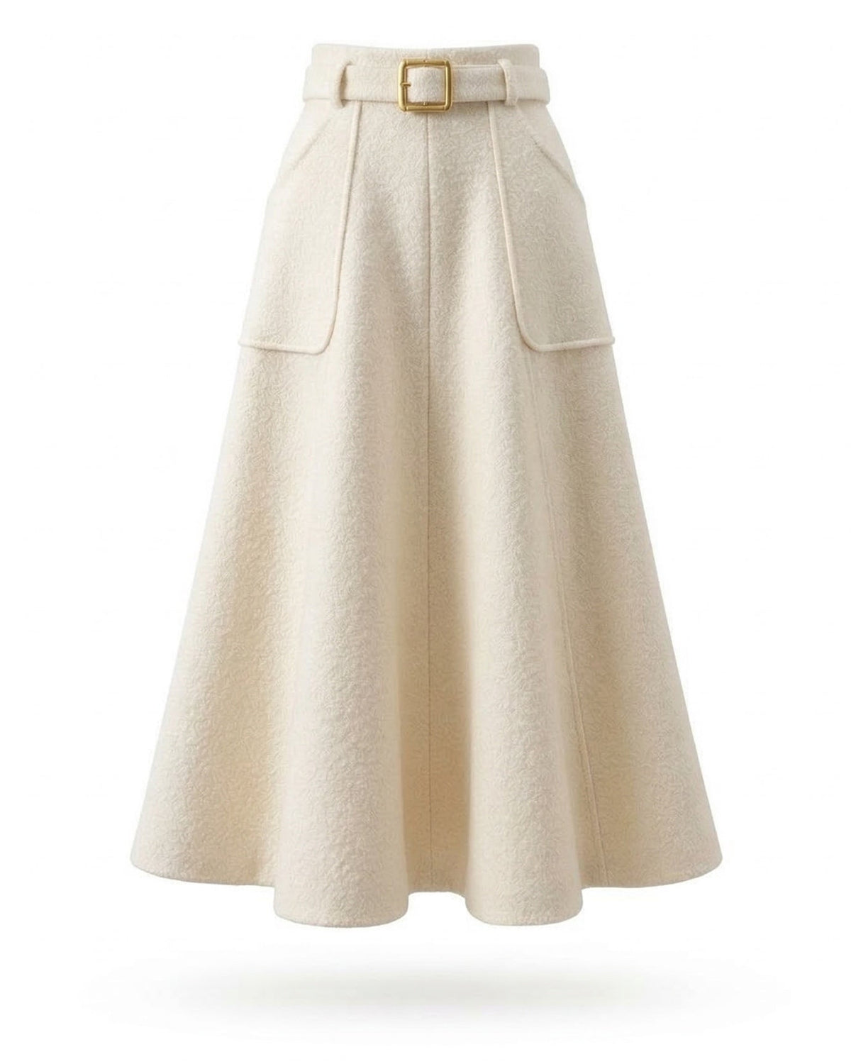 Penelope Structured Jacket and Skirt Two-Piece Set – White