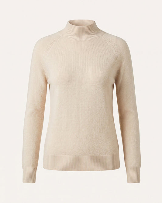 Kiara Pure Cashmere Jumper with Subtle Ribbed Detailing
