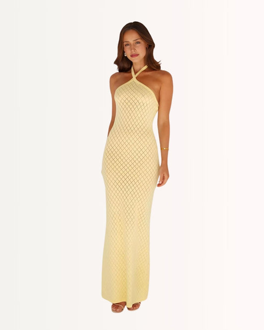 Relaxed Fit Flowing Lightweight Beach Dress – Yellow
