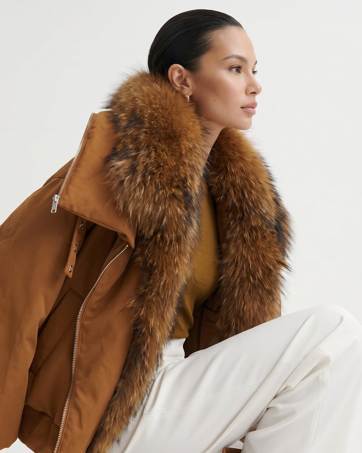 Down Jacket with Cinched Waist – view 20