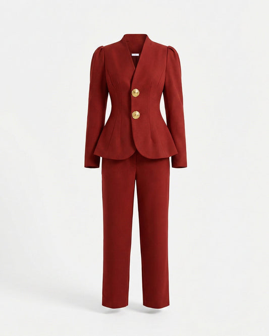 Sofia Regular Fit Blazer and Trousers Two-Piece Suit
