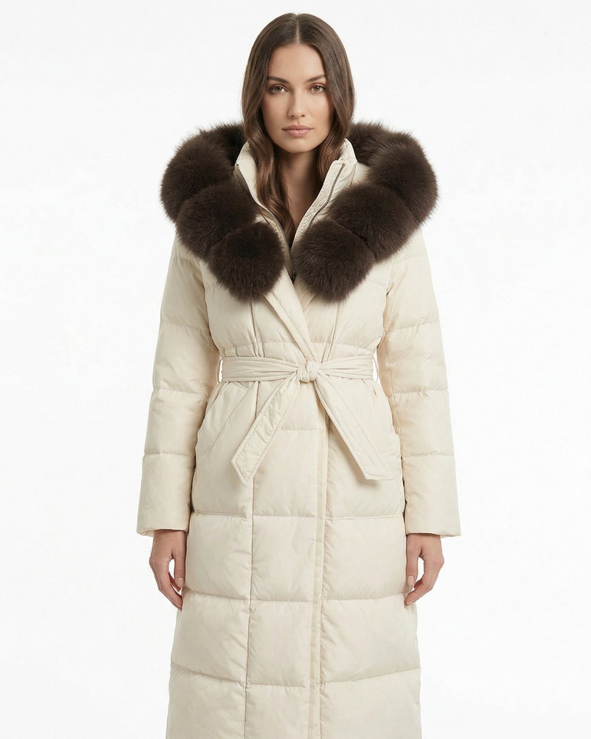 Kira Down Coat with Removable Collar – view 20