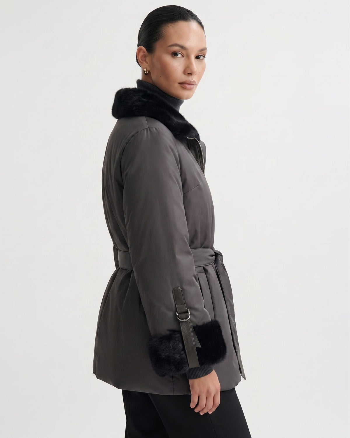 Kira Belted Thick Coat