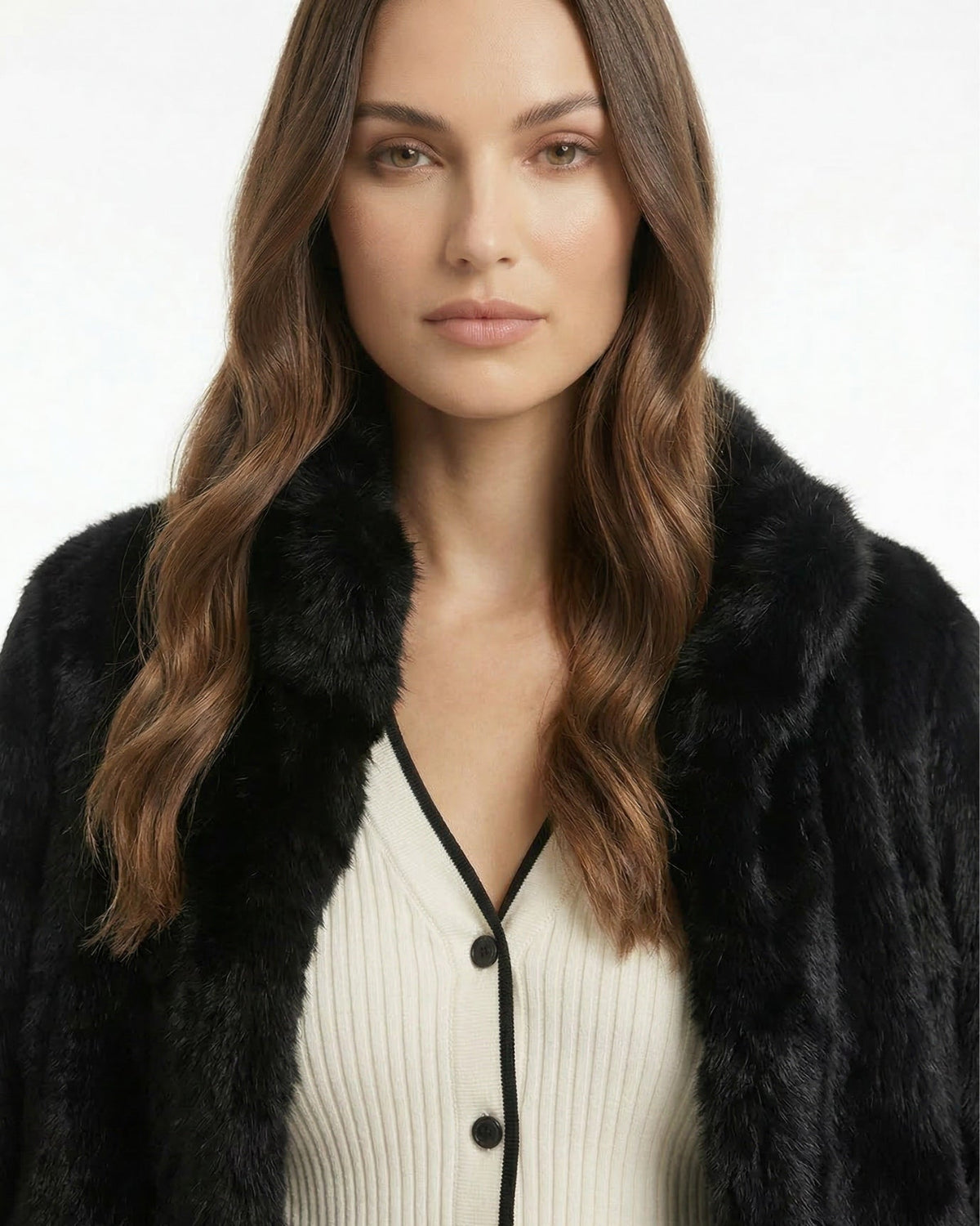 Lina Sculpted Leather Coat – view 15