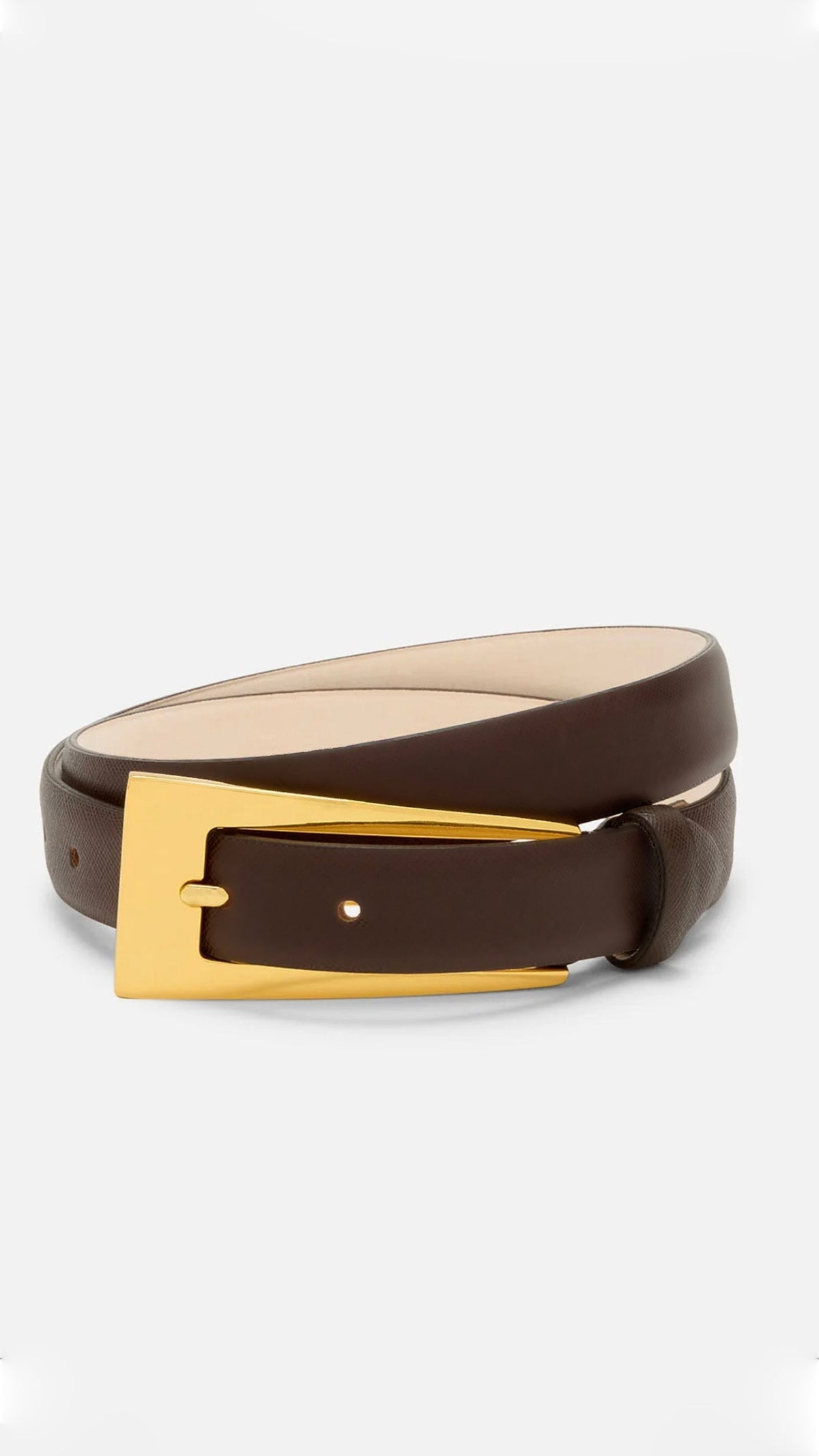 Stacey Faux Leather Belt with Gold Detailing – Coco – view 3