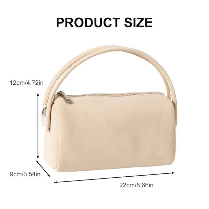 Adavy Vegan Suede Pillow Bag with Adjustable Strap
