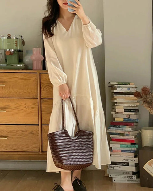 Bianca Handwoven Vegan Leather Tote Bag with Shoulder Straps