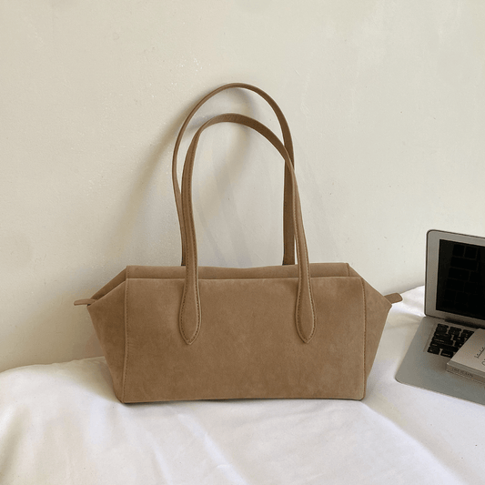 Claudine Structured Faux Suede Underarm Shoulder Bag – view 2