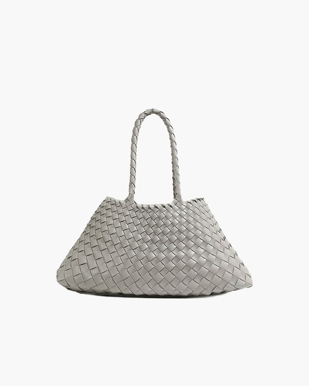 Marissa Medium Woven Vegan Leather Crescent Shoulder Bag