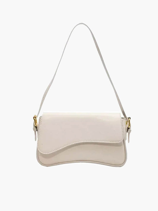 Mila Vegan Leather Saddle Bag with Adjustable Crossbody Strap