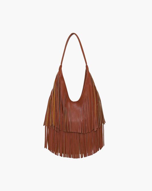Tatiana Long Tassel PU Leather Hobo Shoulder Bag – view 2