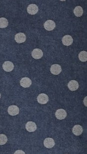 Marie Collared V-Neck Cotton Denim Jacket – Blue Denim