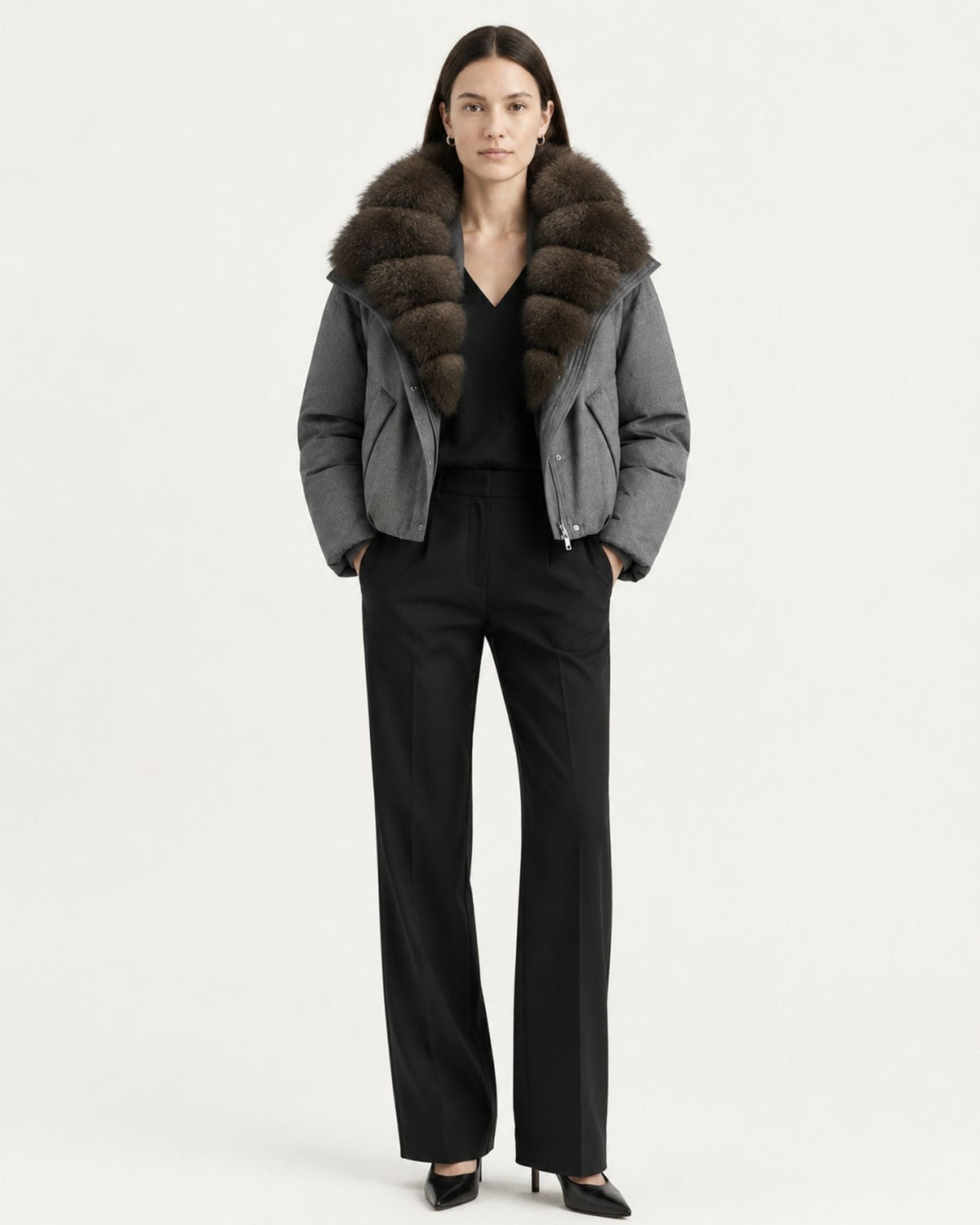 Relaxed-Fit Duck Down Coat – view 15