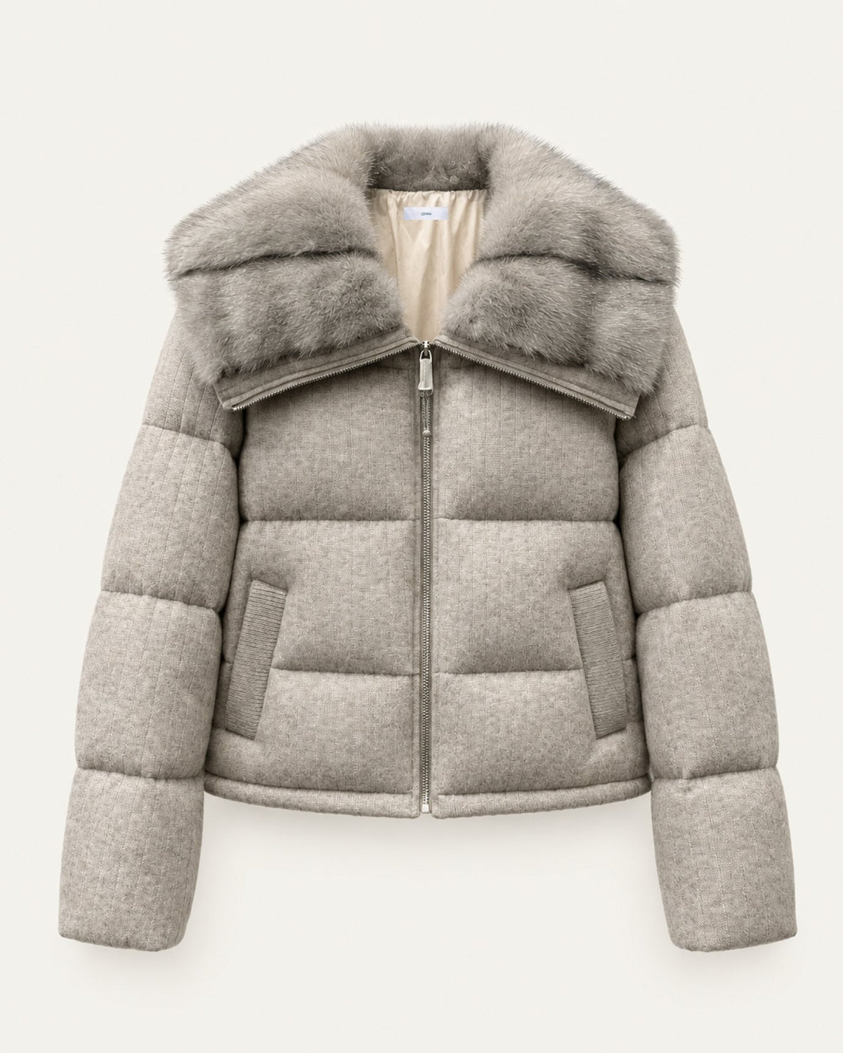 Diana Wool Knit Goose Down Jacket – view 5