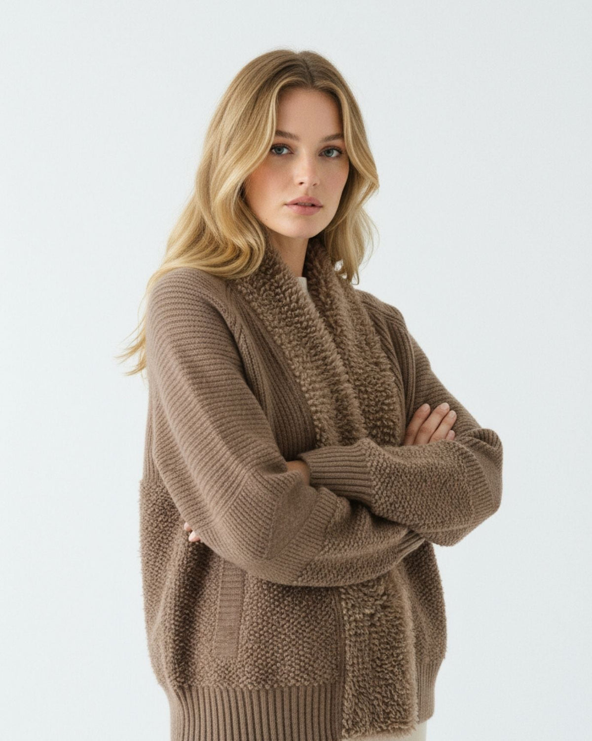 Rina Cashmere Coat with Lapel Collar and Deep Pockets – view 17