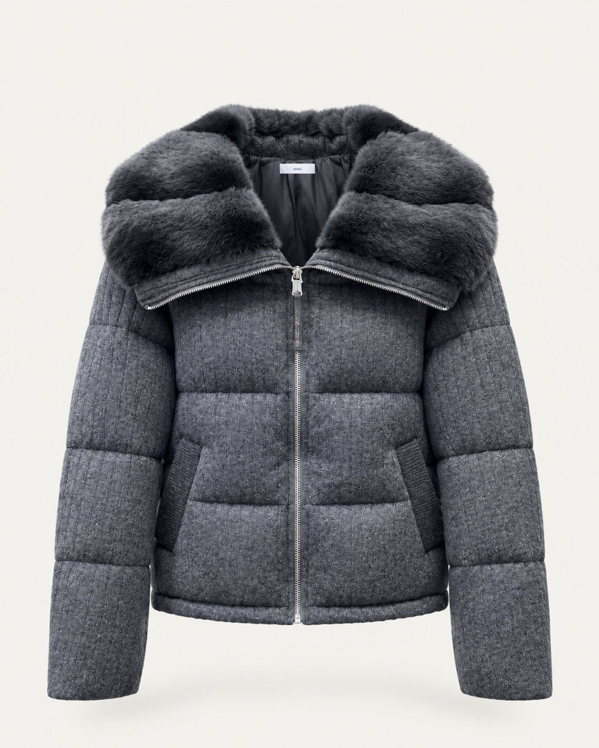 Diana Wool Knit Goose Down Jacket – view 9