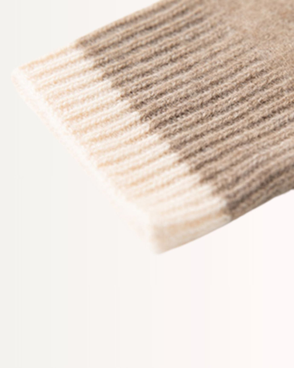 Extended Length Pure Cashmere Gloves with Colour-Matched Edges – view 2