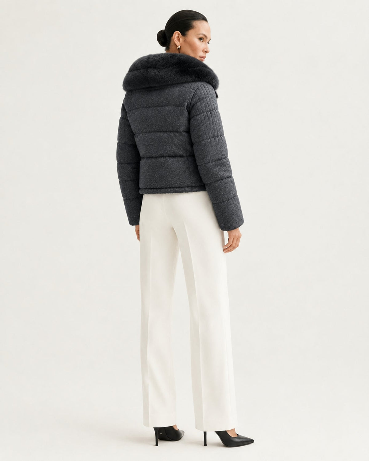 Diana Wool Knit Goose Down Jacket – view 11