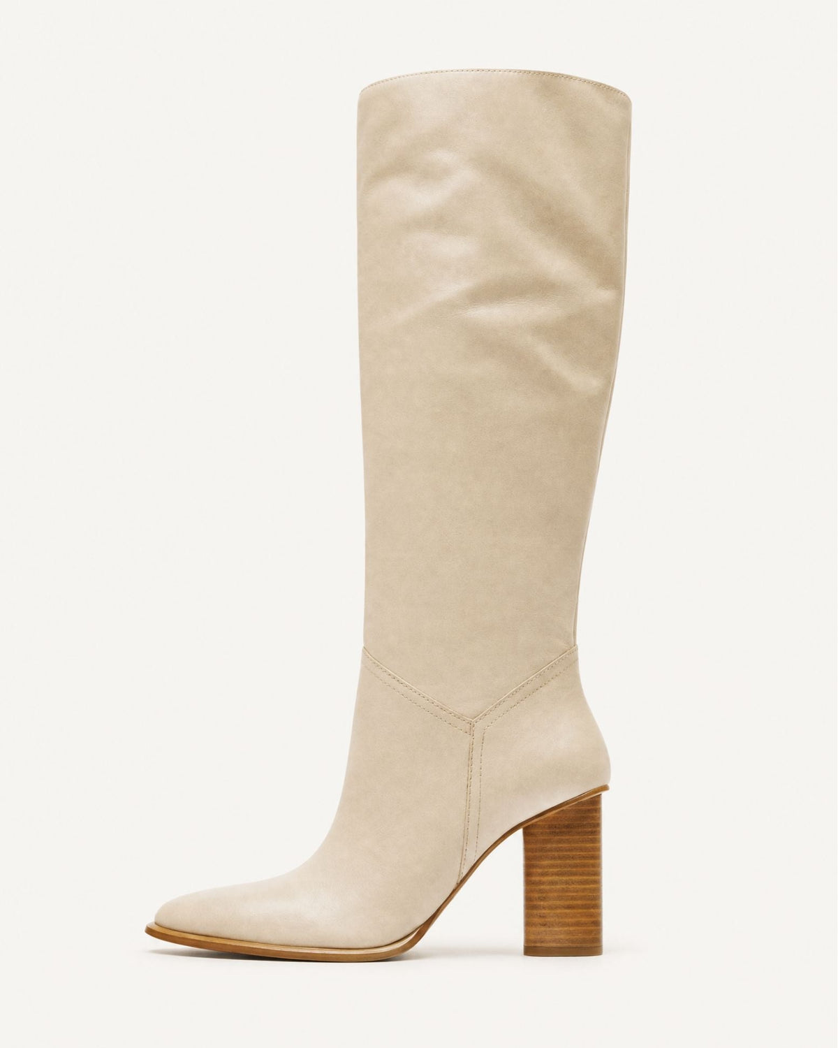 Kira Pull-On Square Toe Cowhide Leather Knee-High Boots – view 9
