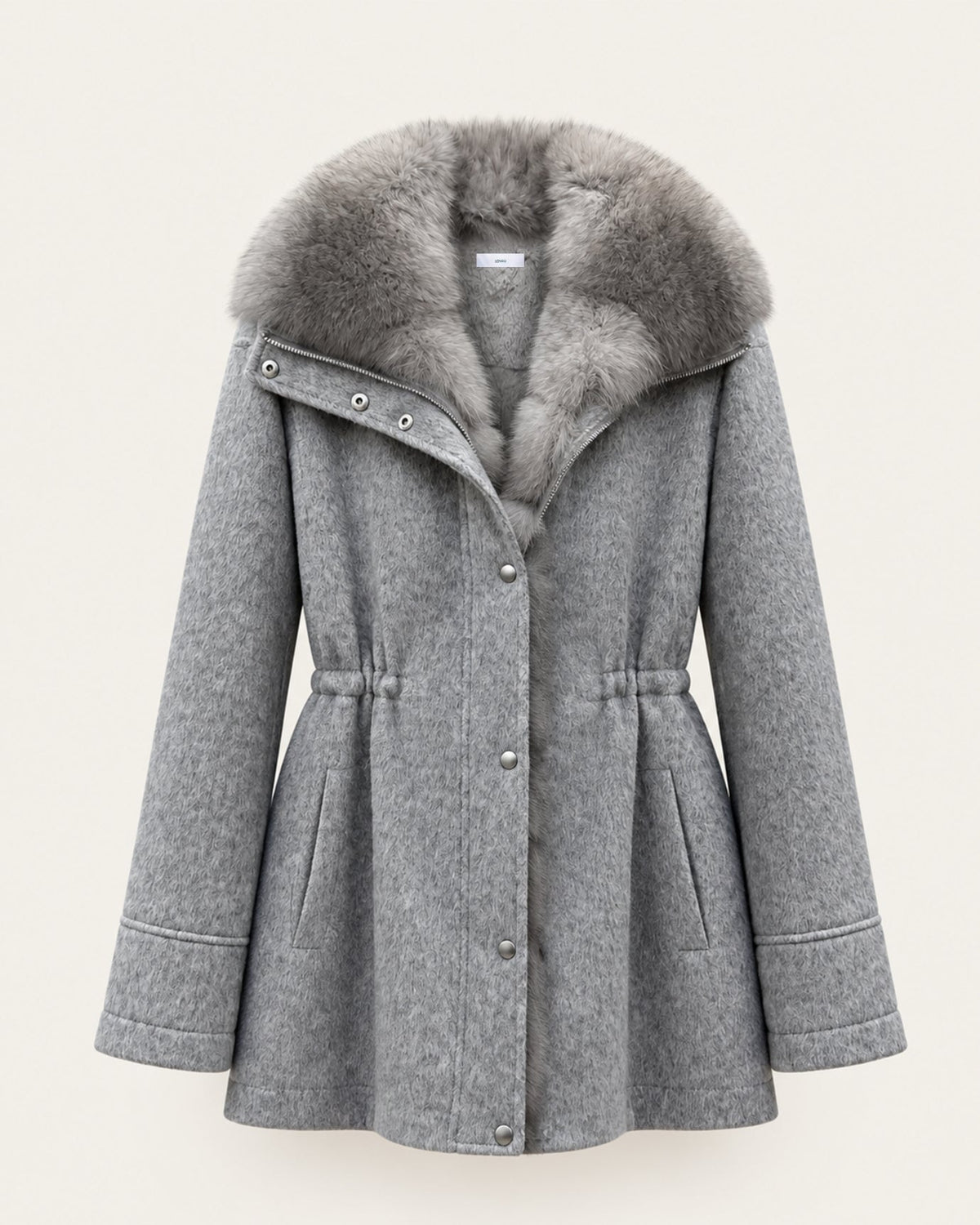 Lined Wool Parka Coat