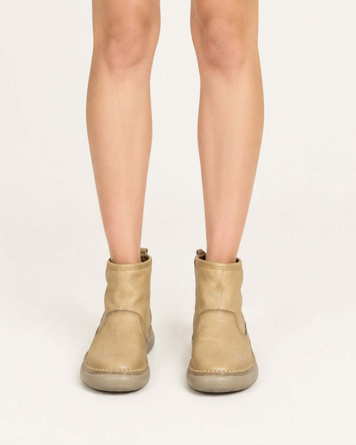 Top-Grain Leather Side-Zip Combat Boots with Leather Lining – view 11
