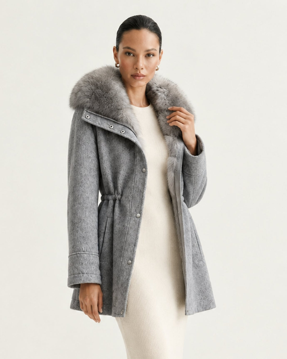 Lined Wool Parka Coat – view 3