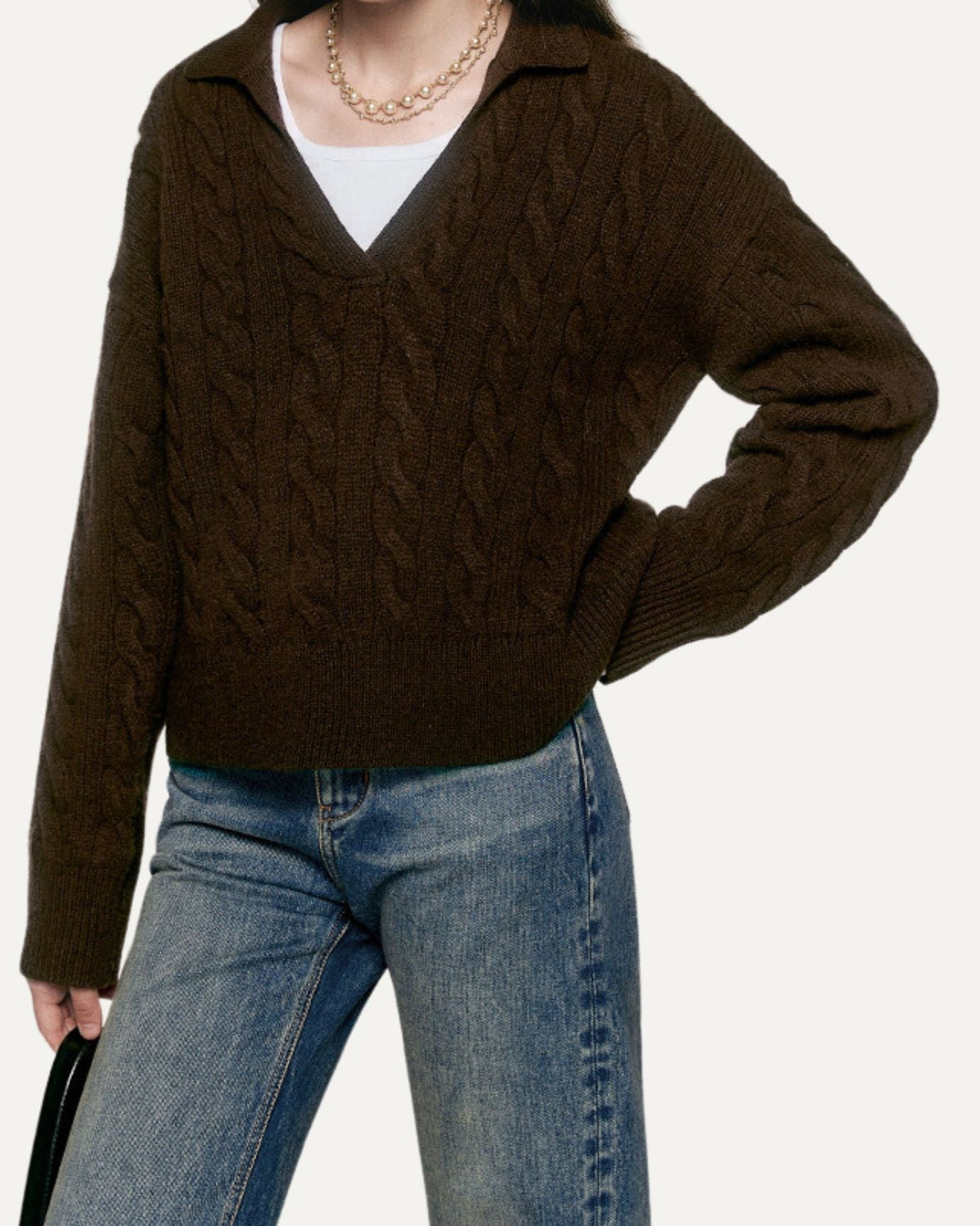 Heritage-Inspired Polo Collar Jumper with Tailored Fit – view 7