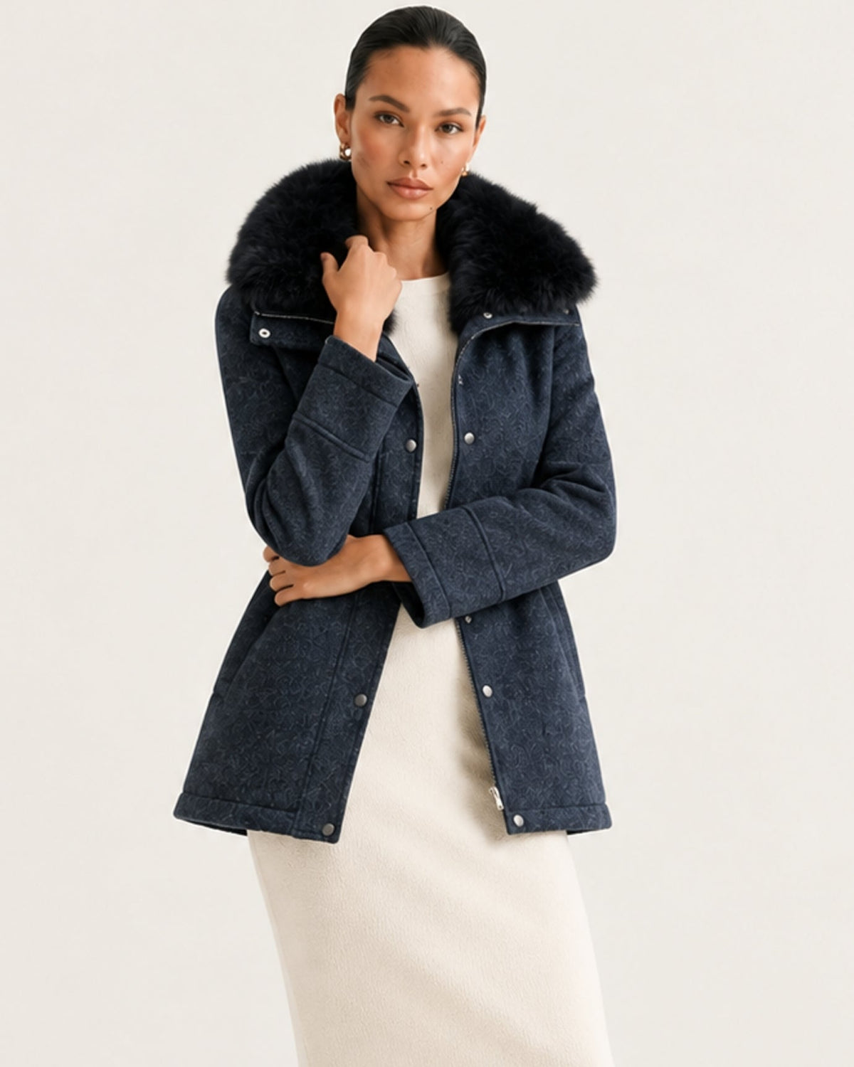 Lined Wool Parka Coat – view 7
