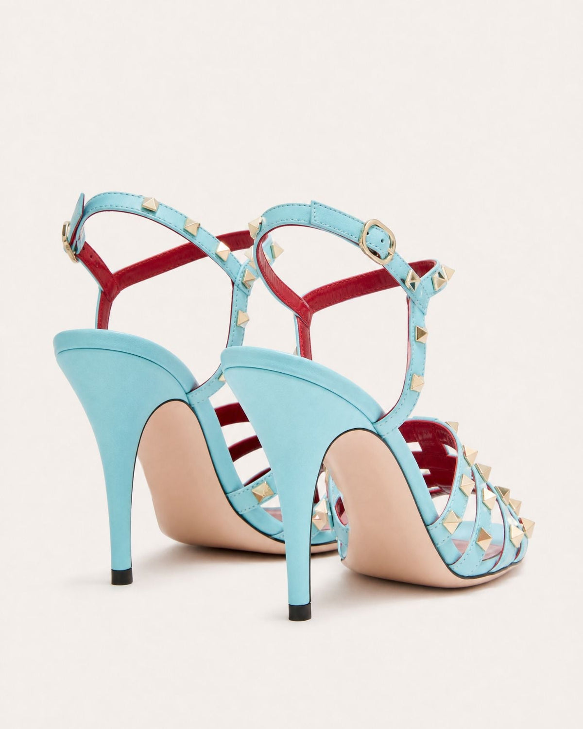 Rinna Roman-Inspired Studded Open Toe Ankle Strap Heels – view 9