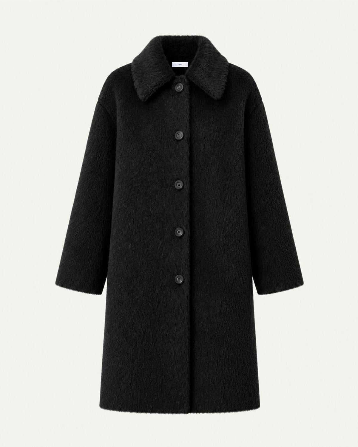 Relaxed Mid-Length Suri Alpaca Single-Button Lapel Coat – view 10