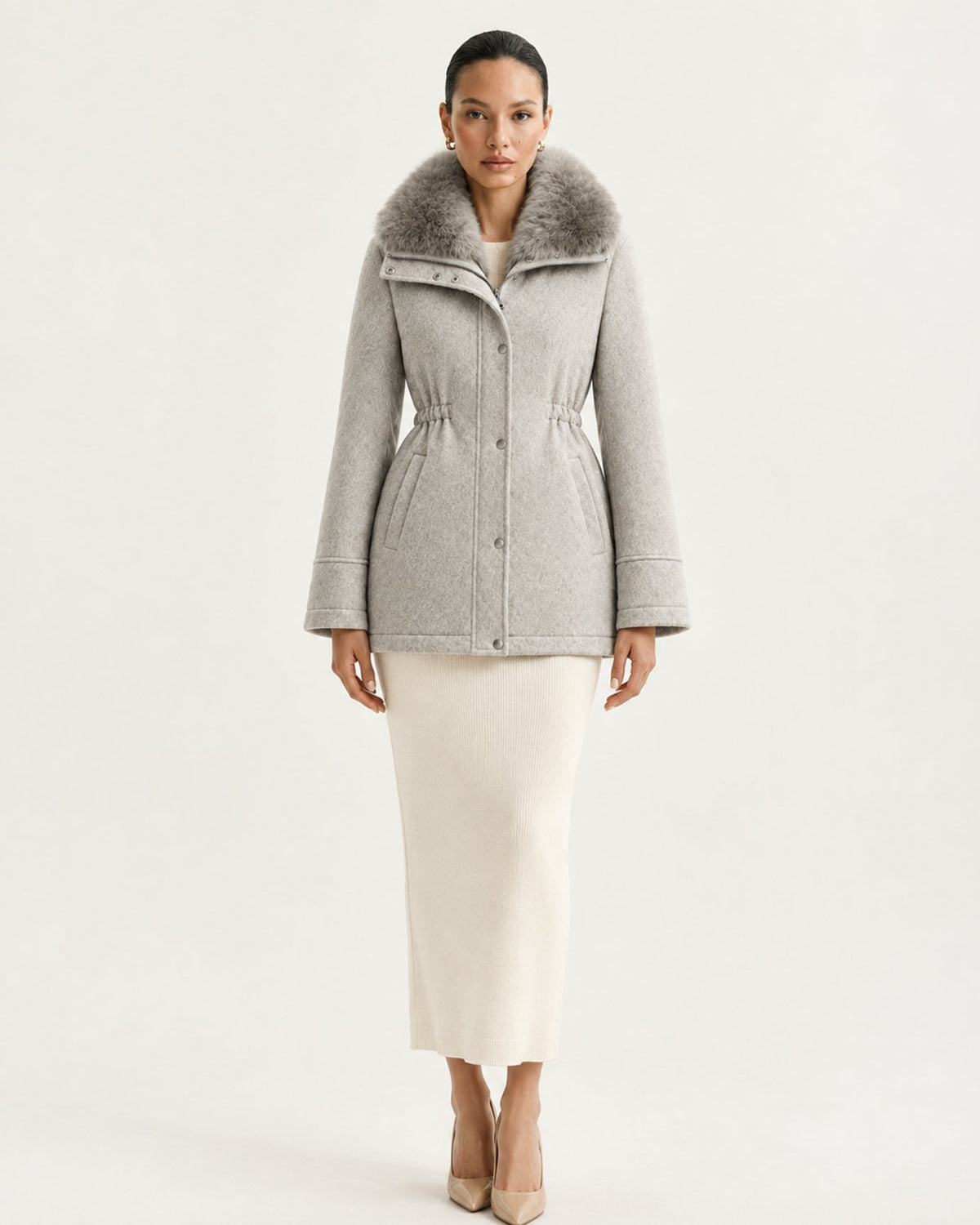 Lined Wool Parka Coat – view 10