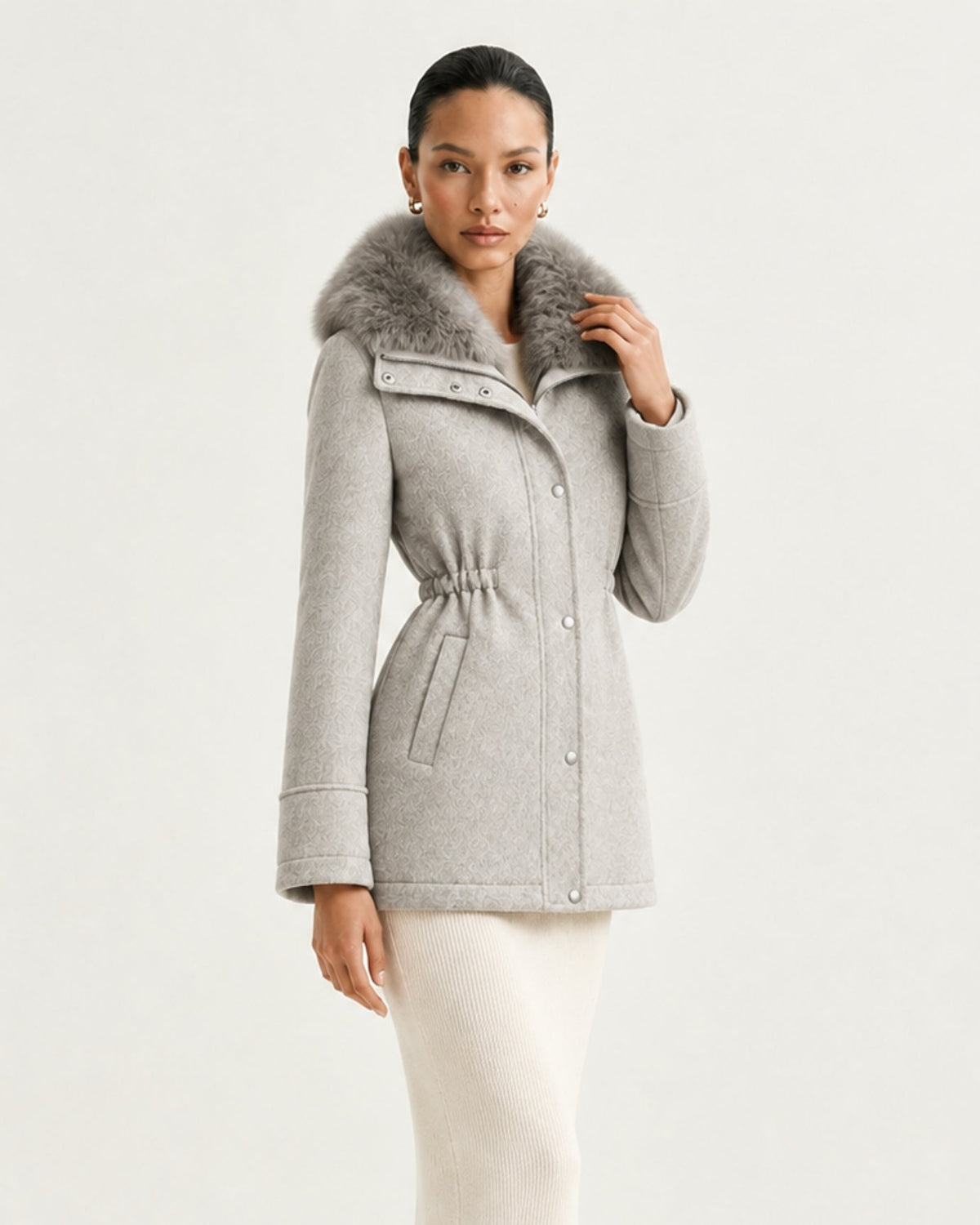 Lined Wool Parka Coat – view 11