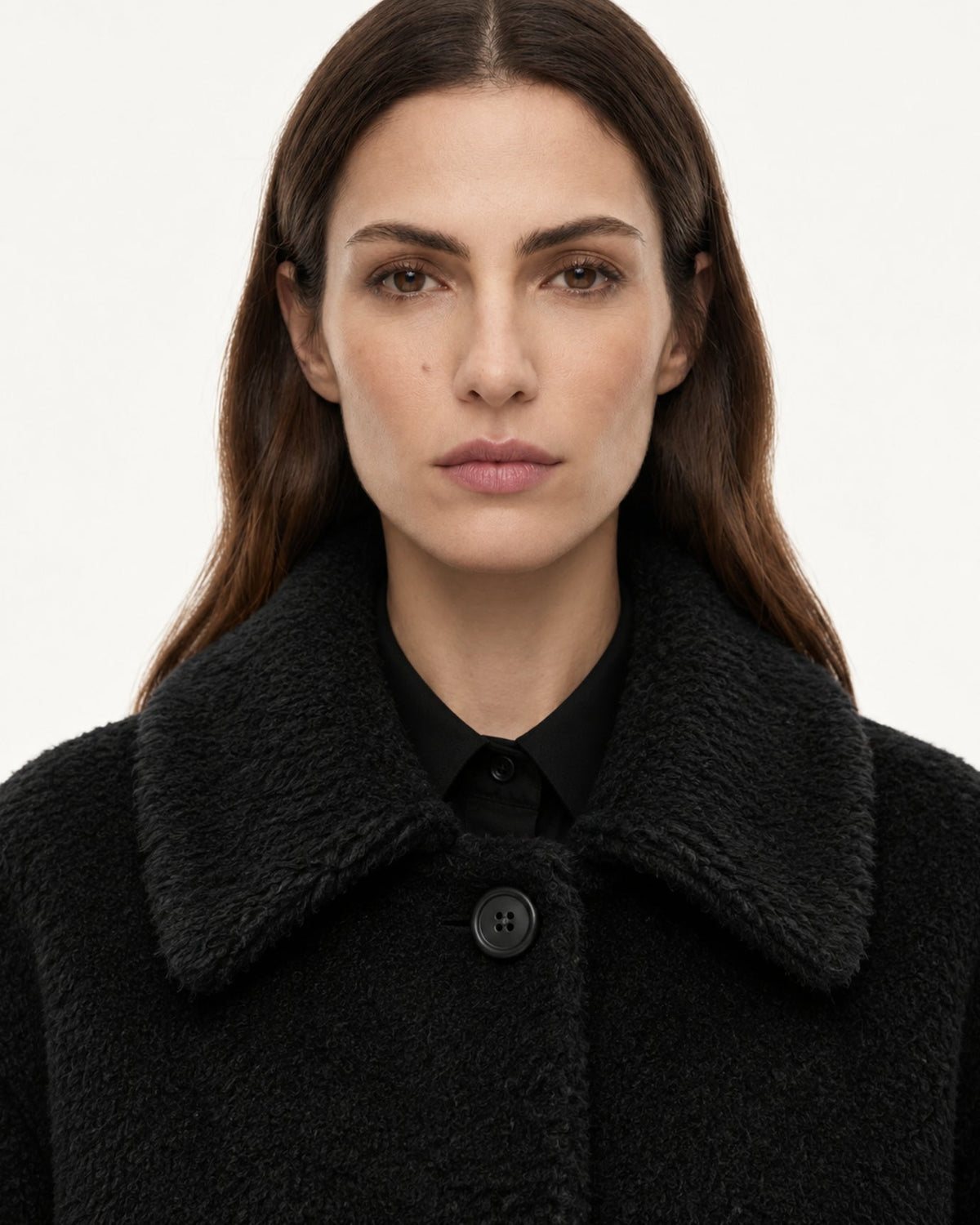 Relaxed Mid-Length Suri Alpaca Single-Button Lapel Coat – view 13