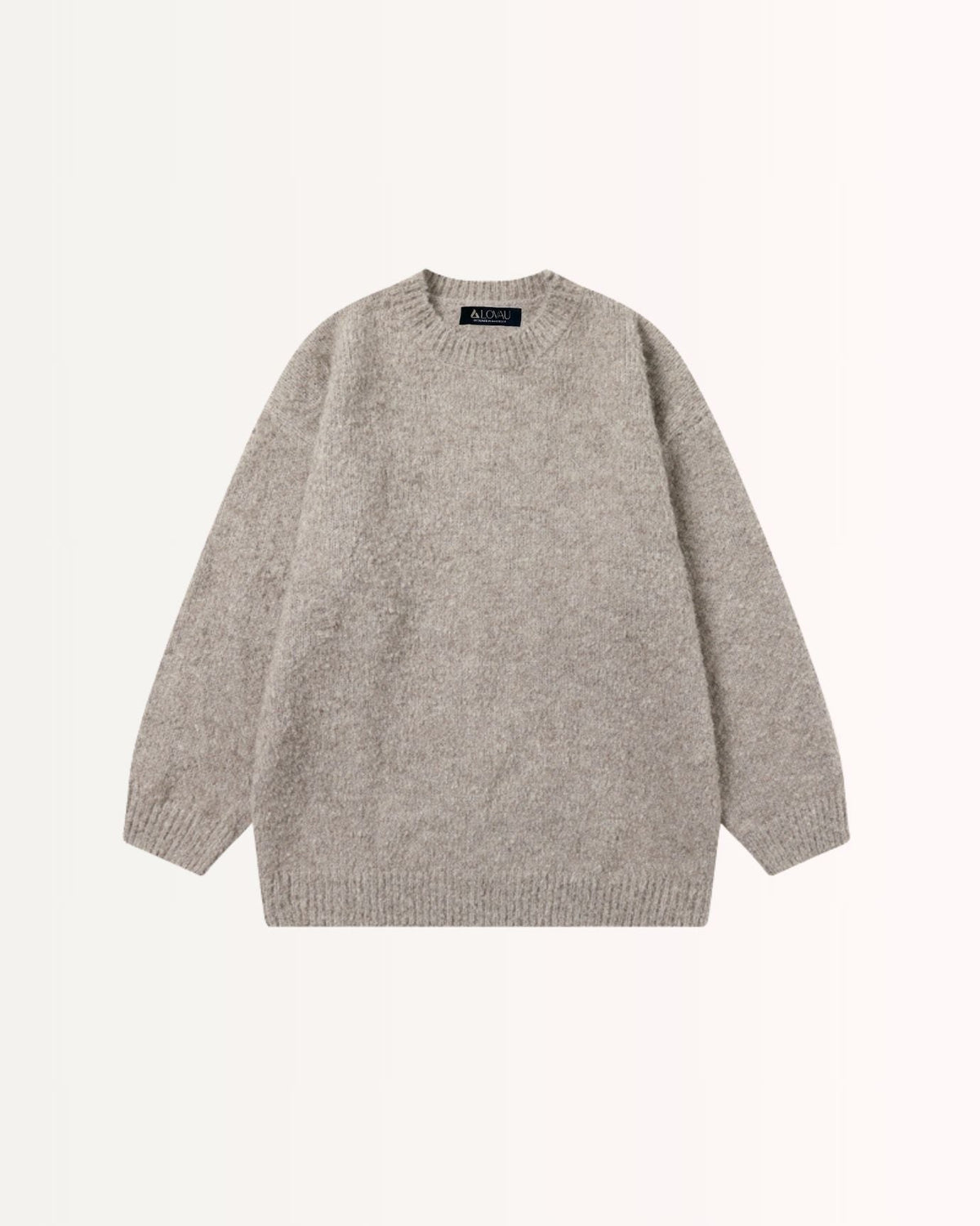 Vintage-Inspired Oversized Patterned Alpaca Blend Jumper – view 2