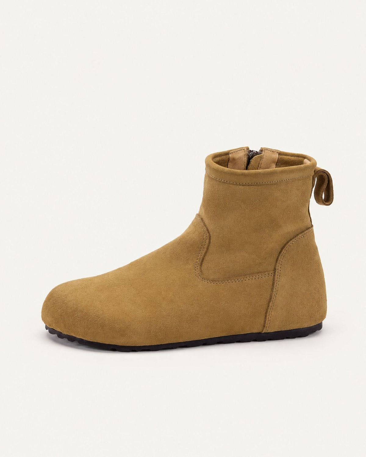 Retro Nubuck Leather Hidden Wedge Ankle Boots with Pigskin Lining – view 6