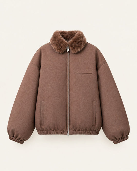 Divina Parka with Plush Lining and Collar