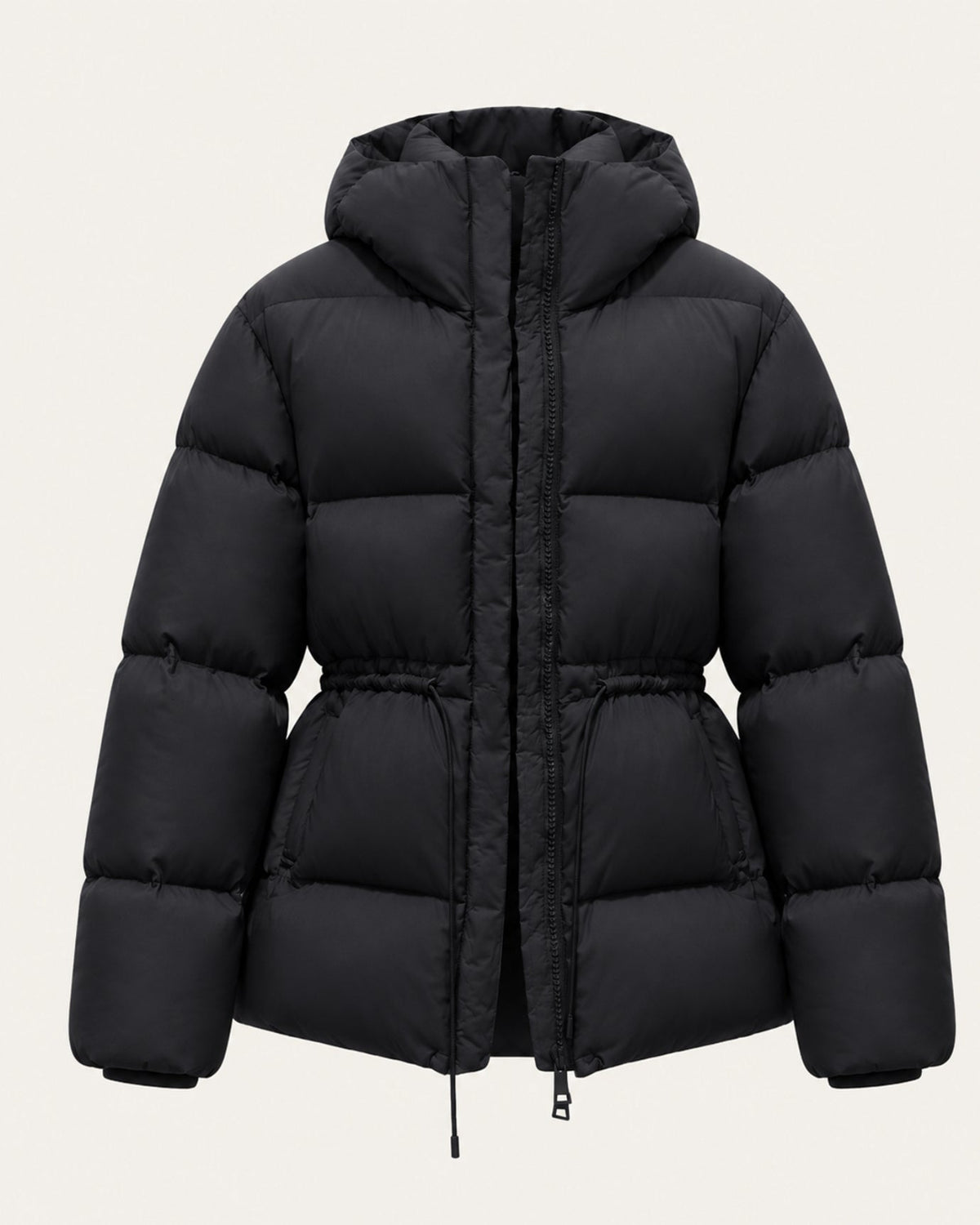 New York Mid-Length Hooded Goose Down Puffer Jacket with Fleece Lining – view 4
