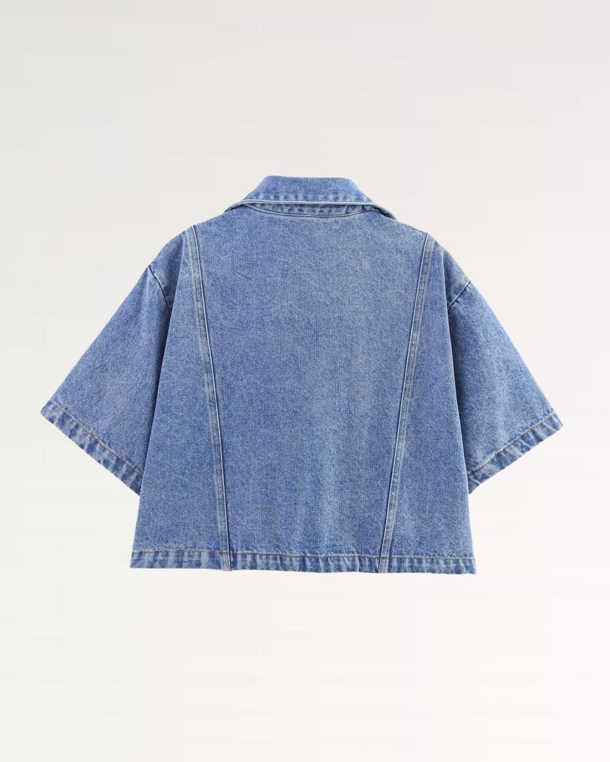 New York Tailored Denim Shirt with Chest Pockets – Blue