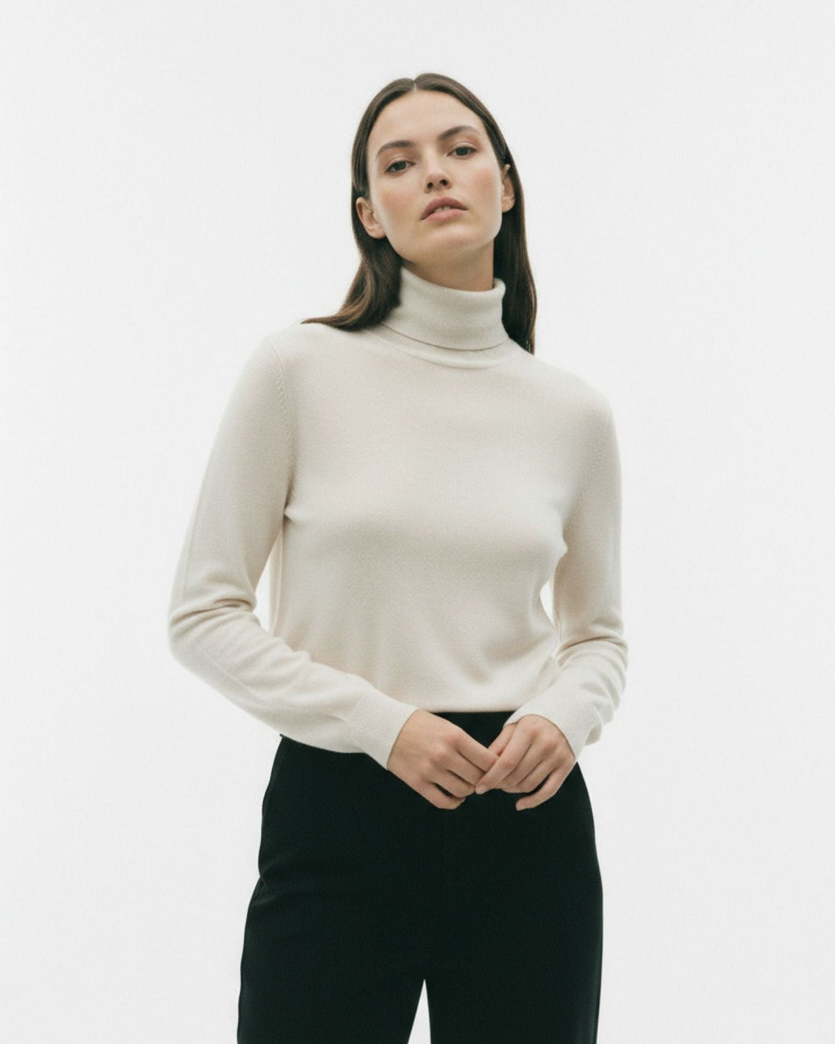 Cashmere and Wool Blend Lightweight Knit Pullover Jumper – view 22