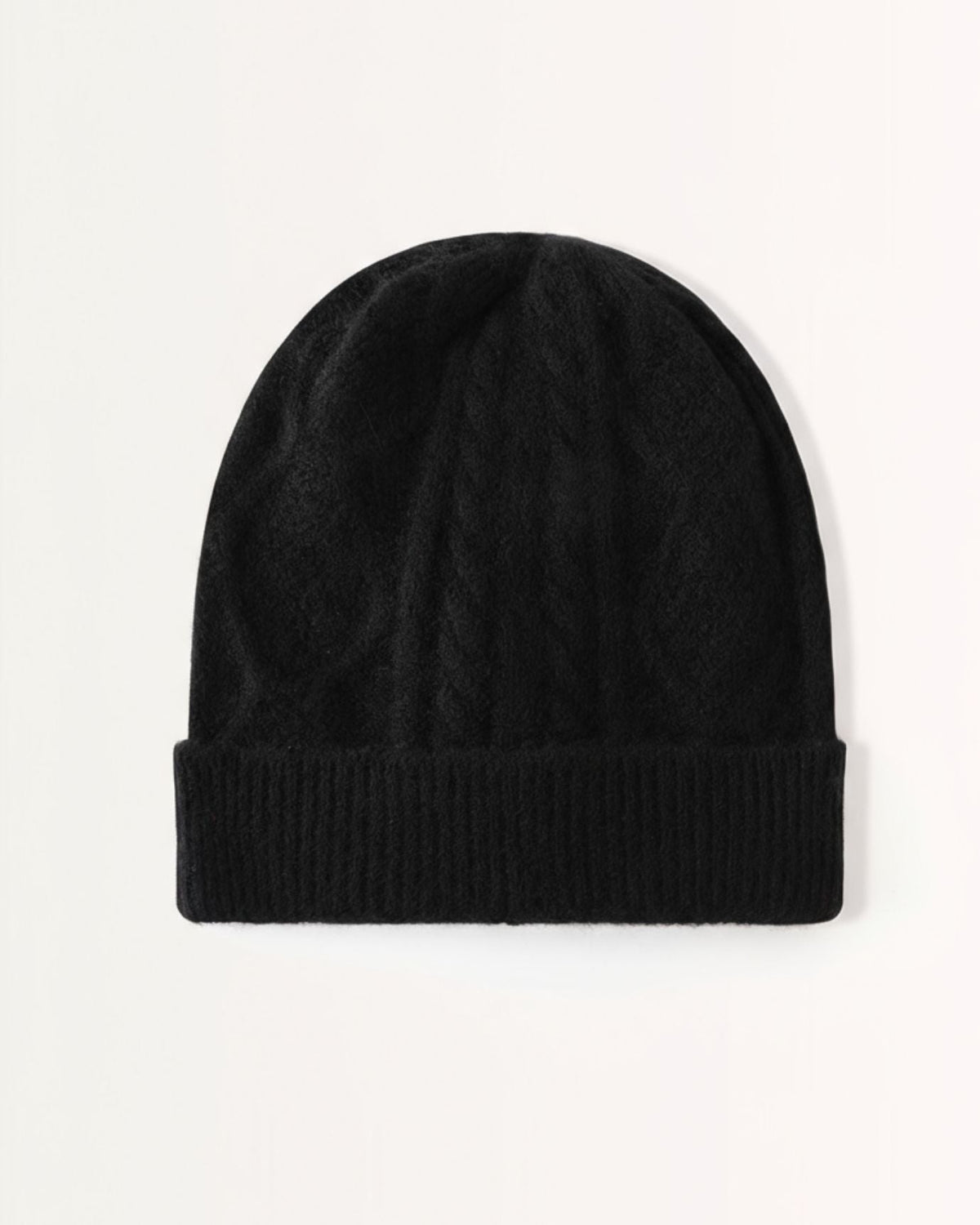 Thickened Heavyweight Chunky Knit Pure Cashmere Hat – view 3