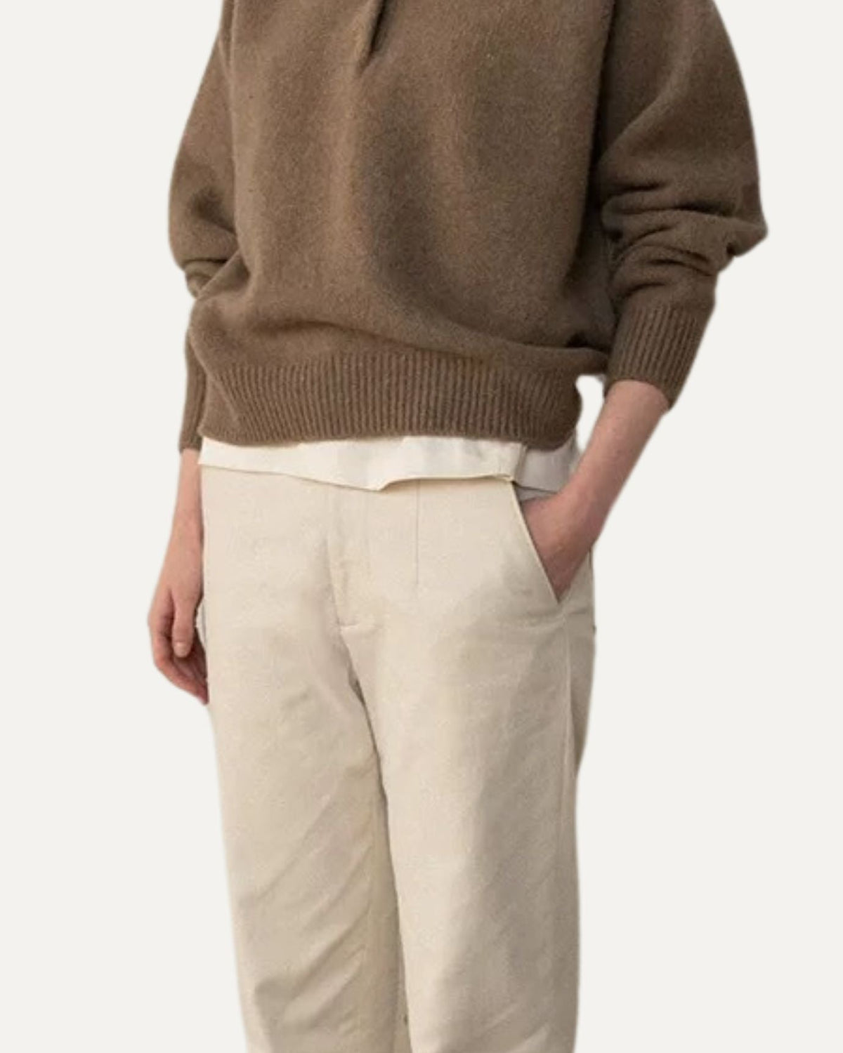 Lina Relaxed Fit Button Polo Collar Knit Jumper – view 7