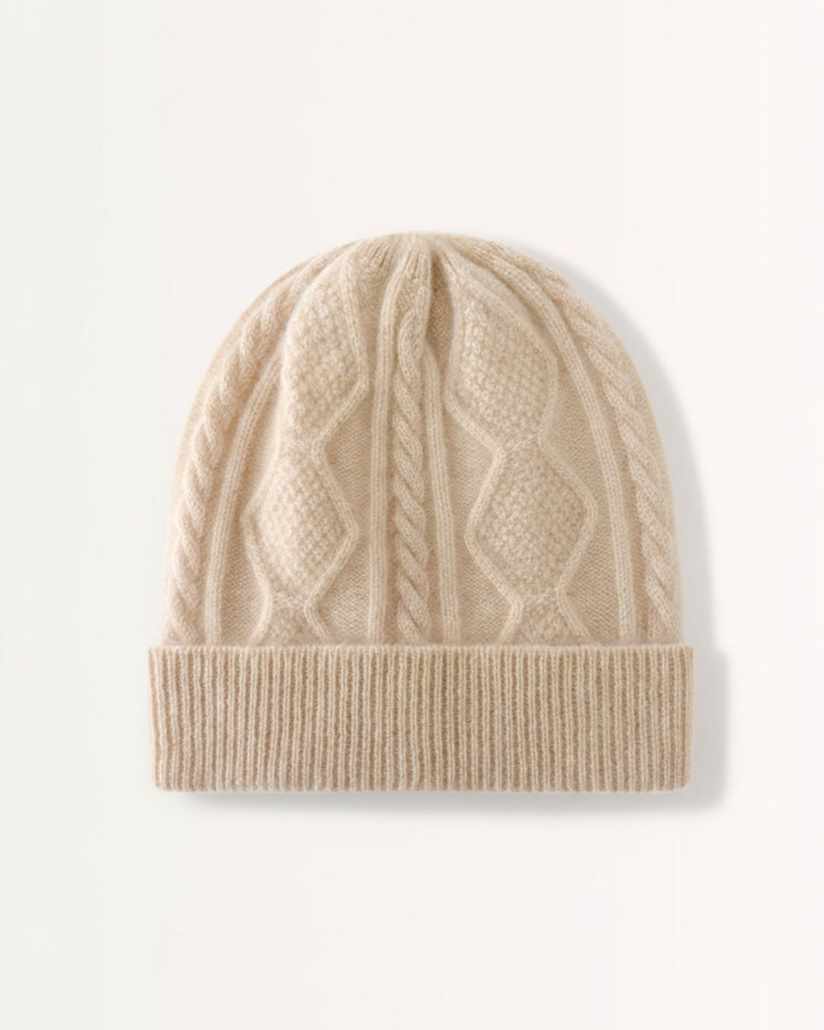 Thickened Heavyweight Chunky Knit Pure Cashmere Hat – view 7