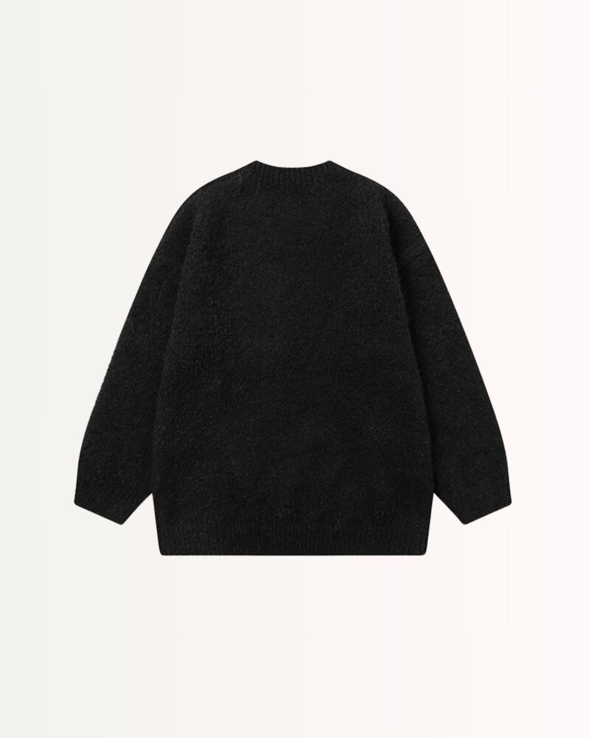 Vintage-Inspired Oversized Patterned Alpaca Blend Jumper – view 8