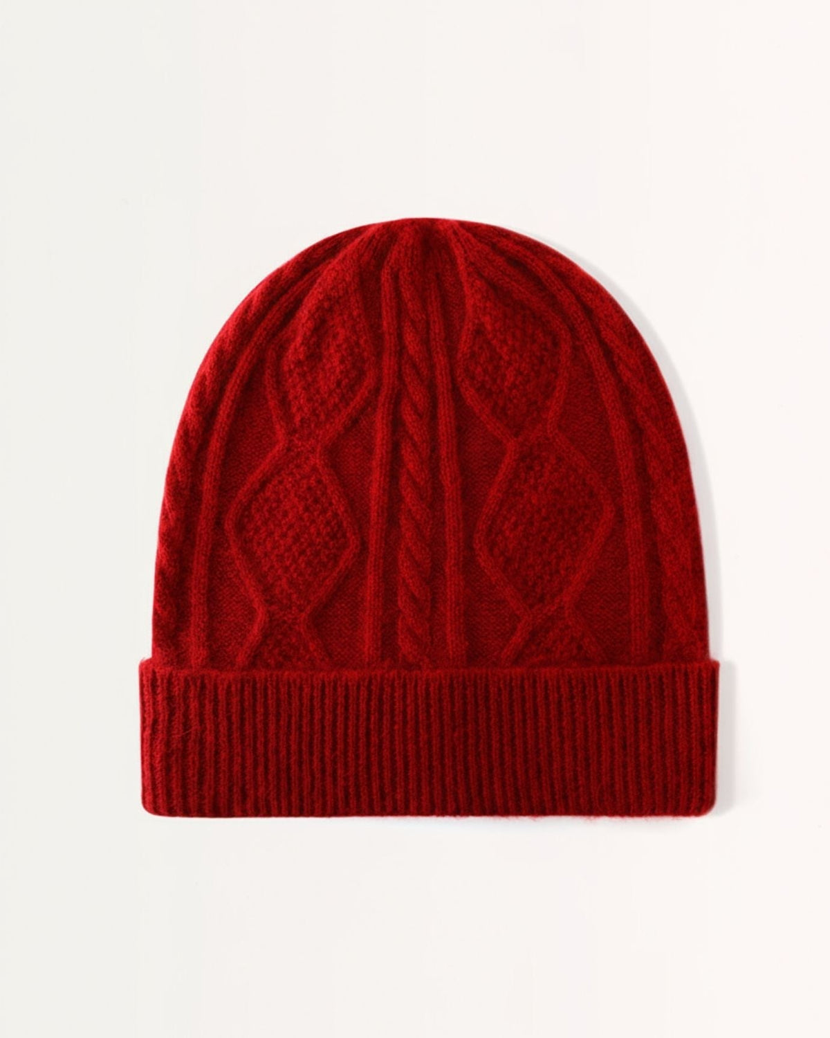 Thickened Heavyweight Chunky Knit Pure Cashmere Hat – view 9